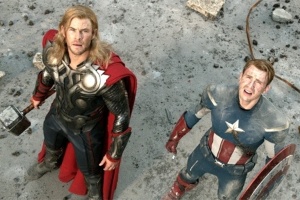 Thor e capitão america
