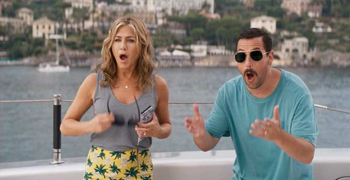 Jennifer Aniston e Adam Sandler em cena do filme