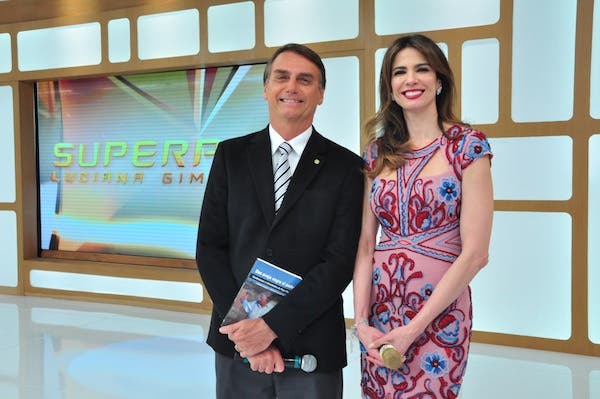 Luciana Gimenez com Jair Bolsonaro