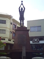 Estátua de Pelé na cidade de Três Corações