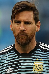 Messi pela Seleção Argentina na Copa do Mundo FIFA de 2018