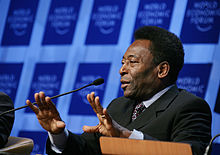 Pelé no Fórum Econômico Mundial na Suíça, 2006