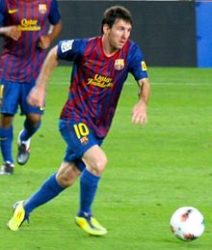 Messi em jogo contra o Osasuna