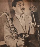 Caymmi na Rádio Educadora do Brasil, em 1945