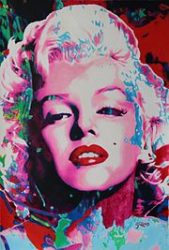 Pintura Pink Marilyn (2008) de James Gill.