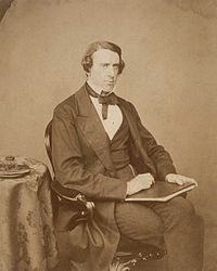 Sir Leslie Stephen, pai de Virginia, em cerca de 1860.