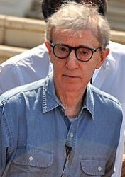Woody Allen durante o Festival de Cannes em 2011, promovendo Meia-Noite em Paris