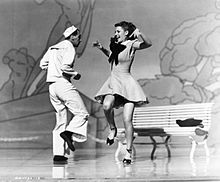 Hayworth e o coreógrafo Jack Cole em "O Coração de Uma Cidade" (1945).