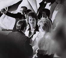 Paul e Linda McCartney em 1973, com quem formou o Wings.