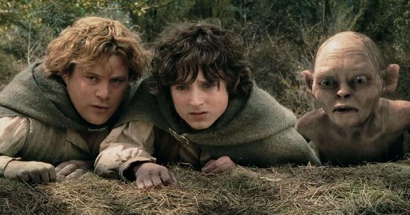 Sam,Frodo e Smeagol