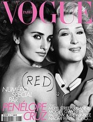 Meryl e Penélope Cruz na capa da Vogue Paris de maio de 2010