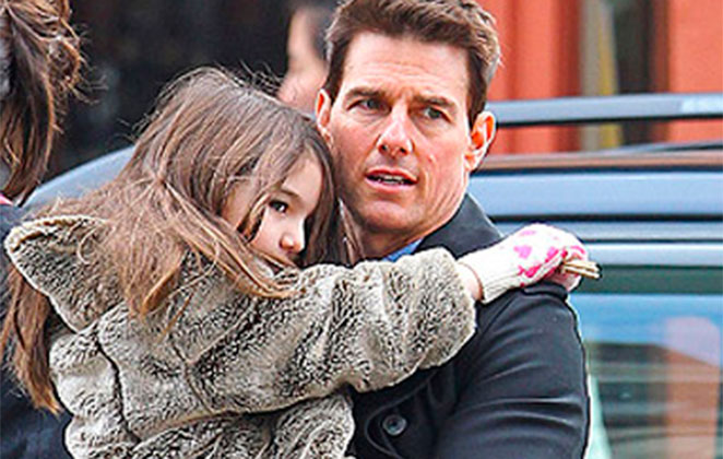 Tom Cruise com sua filha